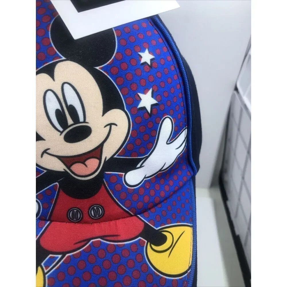 Disney Kids Mickey Mouse Snap Back Hat Baseball Cap Blue Adjustable Youth Child
